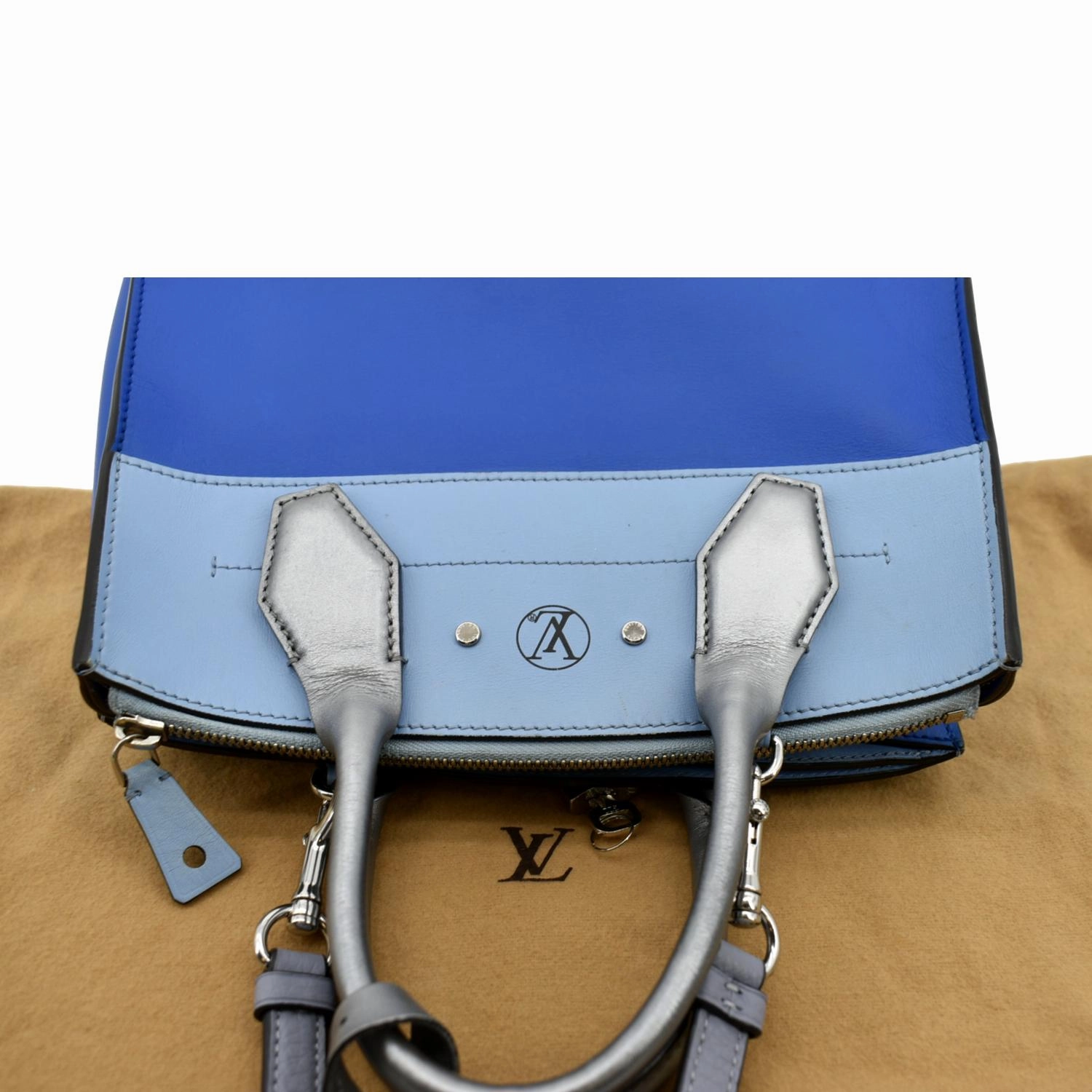 LOUIS VUITTON City Steamer Leather Shoulder Bag Tri Color