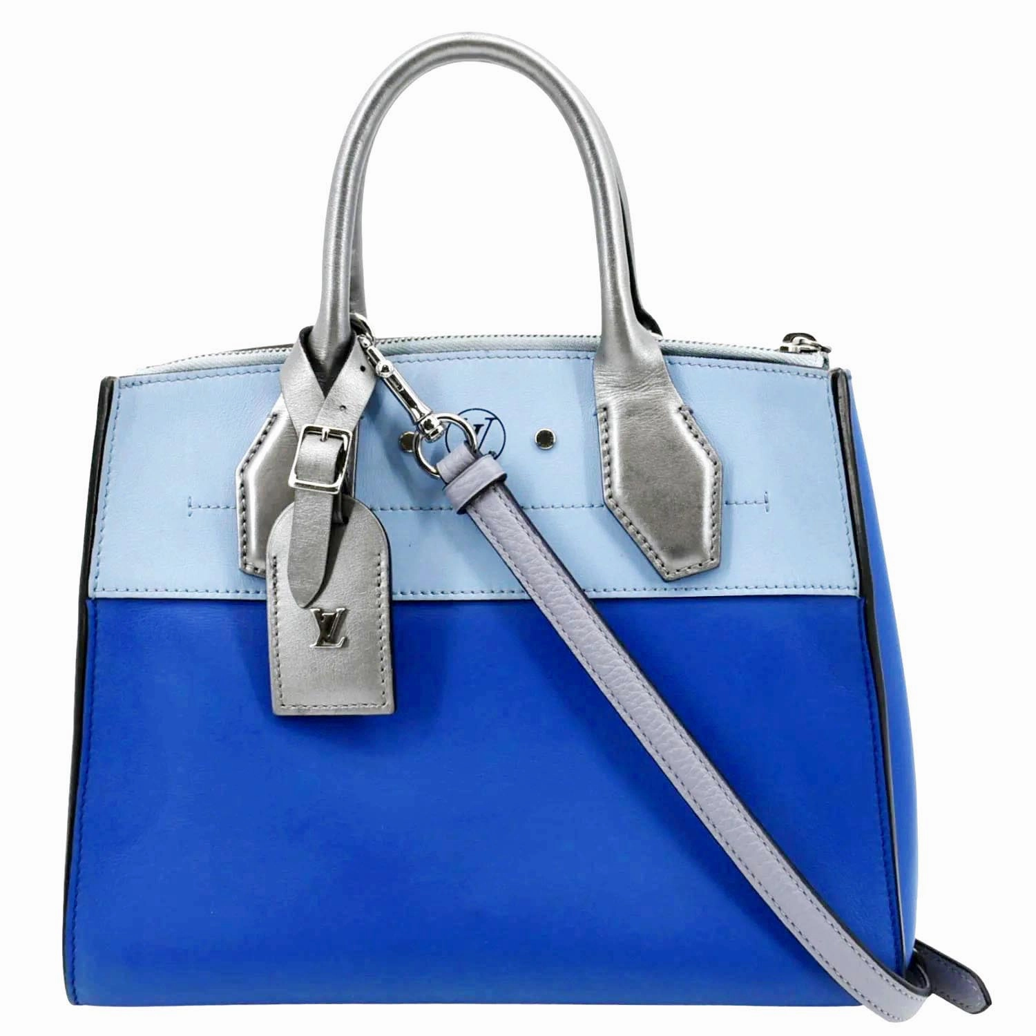 LOUIS VUITTON City Steamer Leather Shoulder Bag Tri Color