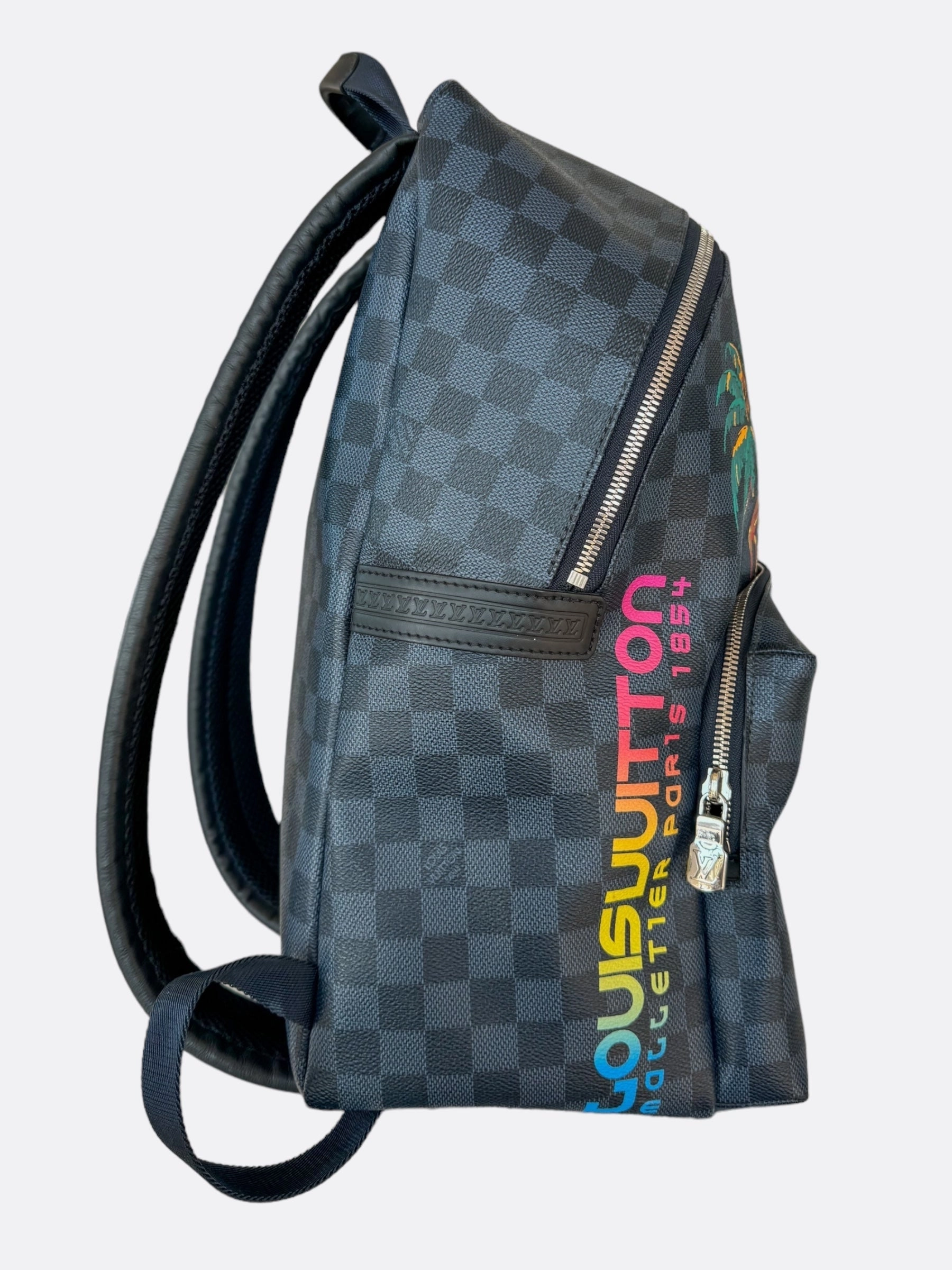 Louis Vuitton Cobalt Damier Safari Jungle Discovery Backpack