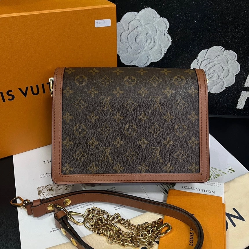 Louis Vuitton Color Block Medium Daphne Crossbody Bag Brushed Metal
