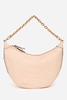 Louis Vuitton Cream Monogram Empreinte Loop Hobo Bag