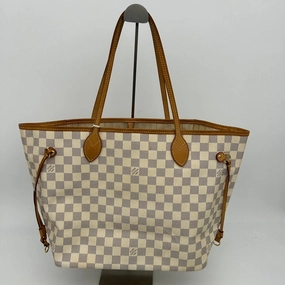 Louis Vuitton Damier Azur Canvas Neverfull MM Shoulder Bag