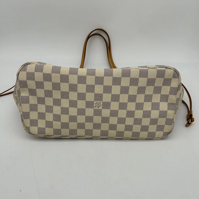 Louis Vuitton Damier Azur Canvas Neverfull MM Shoulder Bag