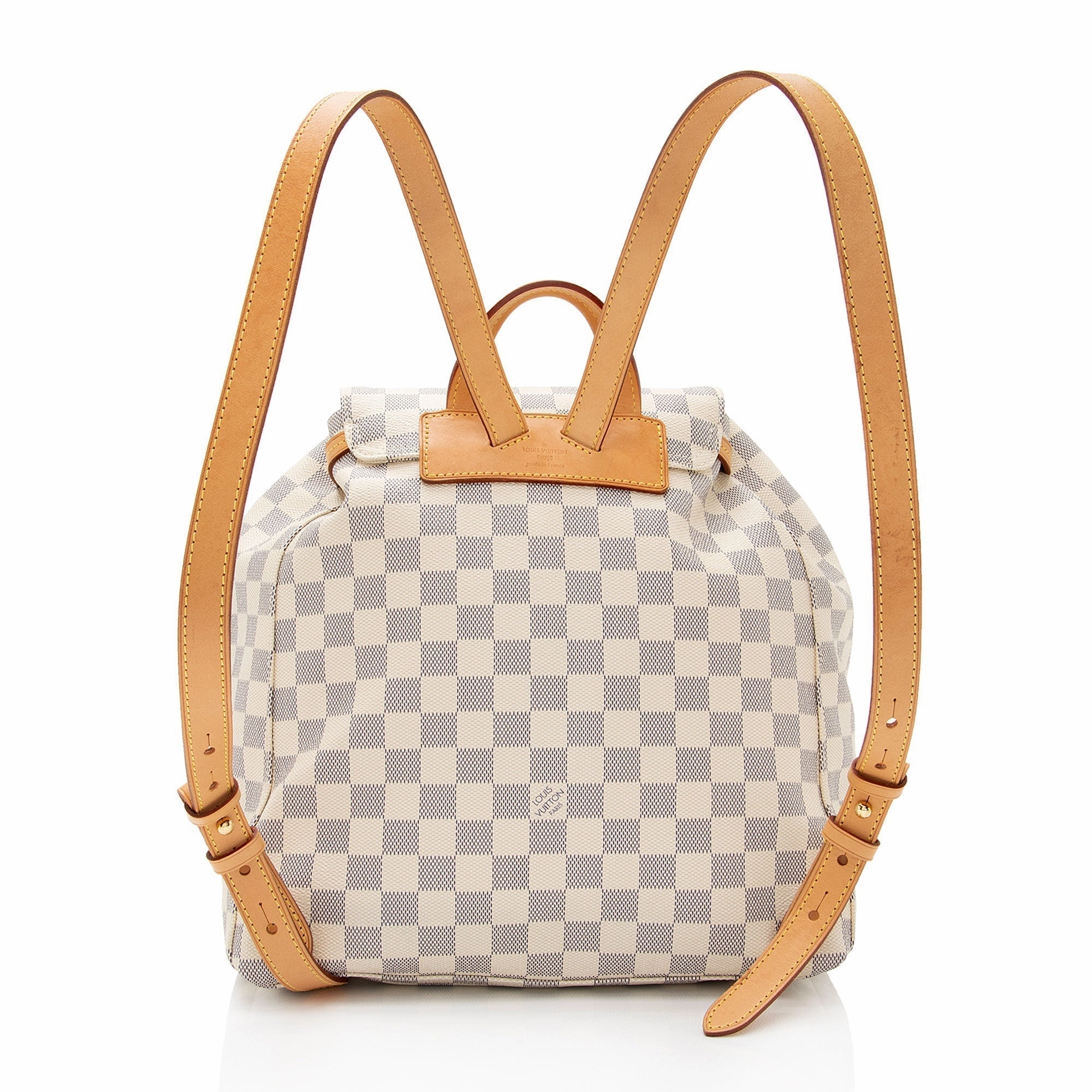 Louis Vuitton Damier Azur Sperone Backpack (SHF-4f0xqS)