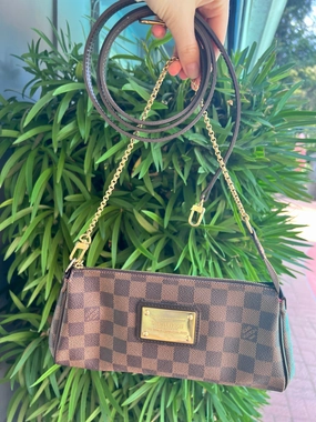 Louis Vuitton Damier Ebene Eva crossbody shoulder bag