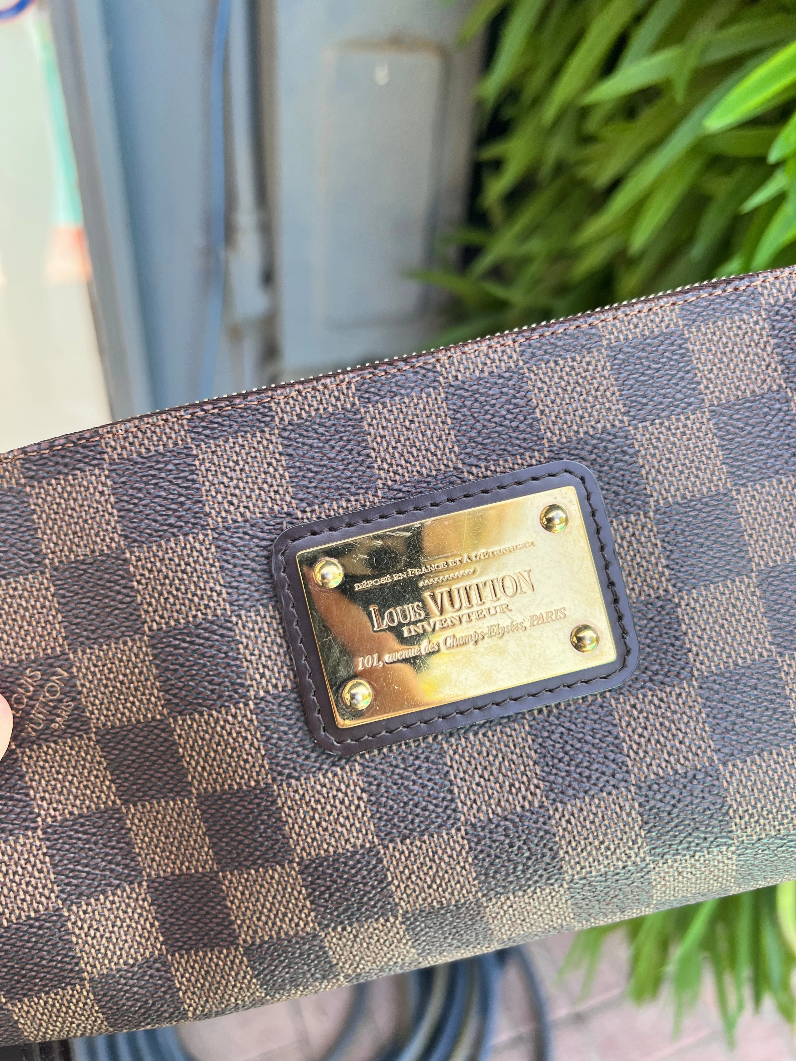 Louis Vuitton Damier Ebene Eva crossbody shoulder bag