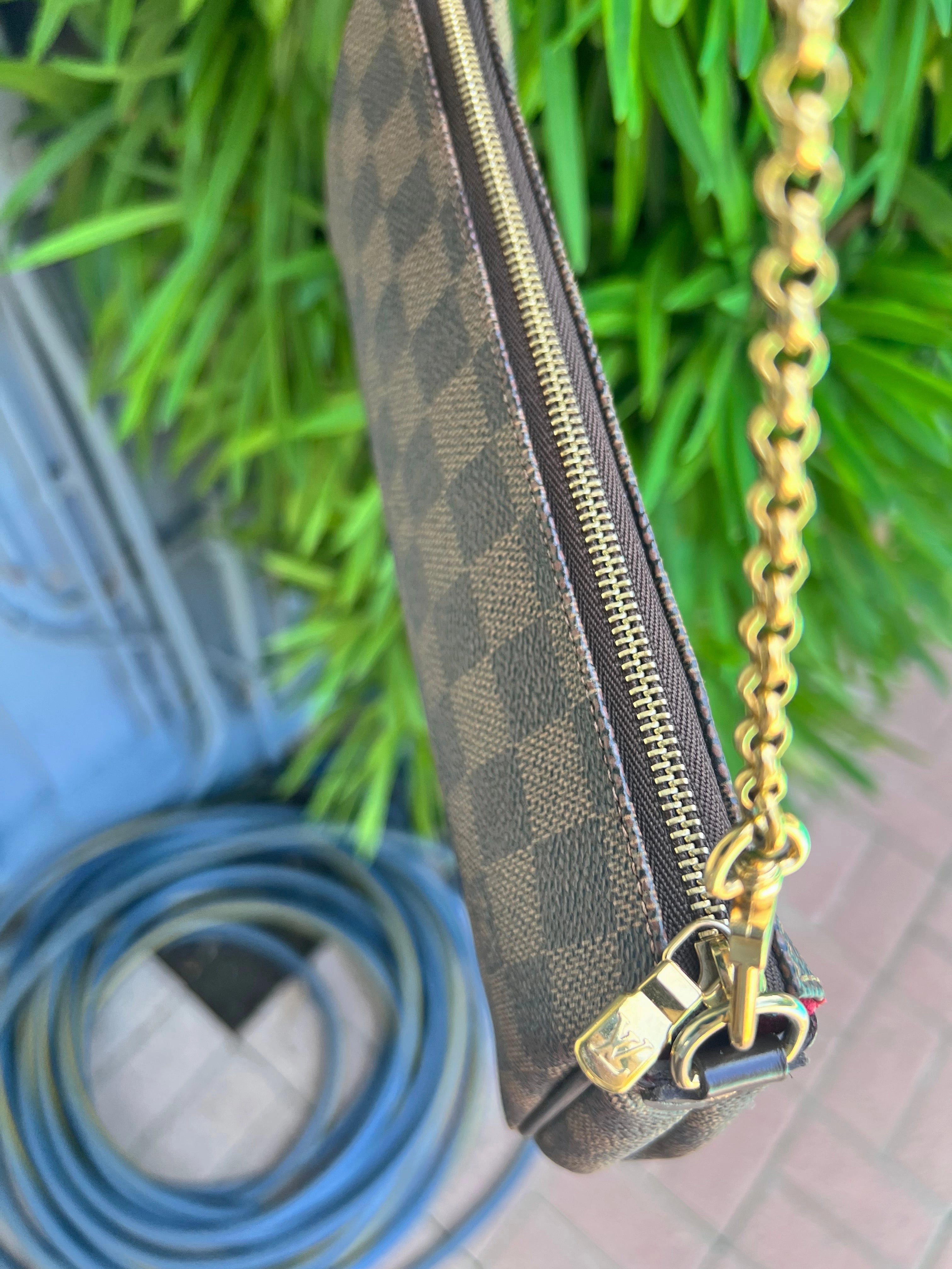 Louis Vuitton Damier Ebene Eva crossbody shoulder bag
