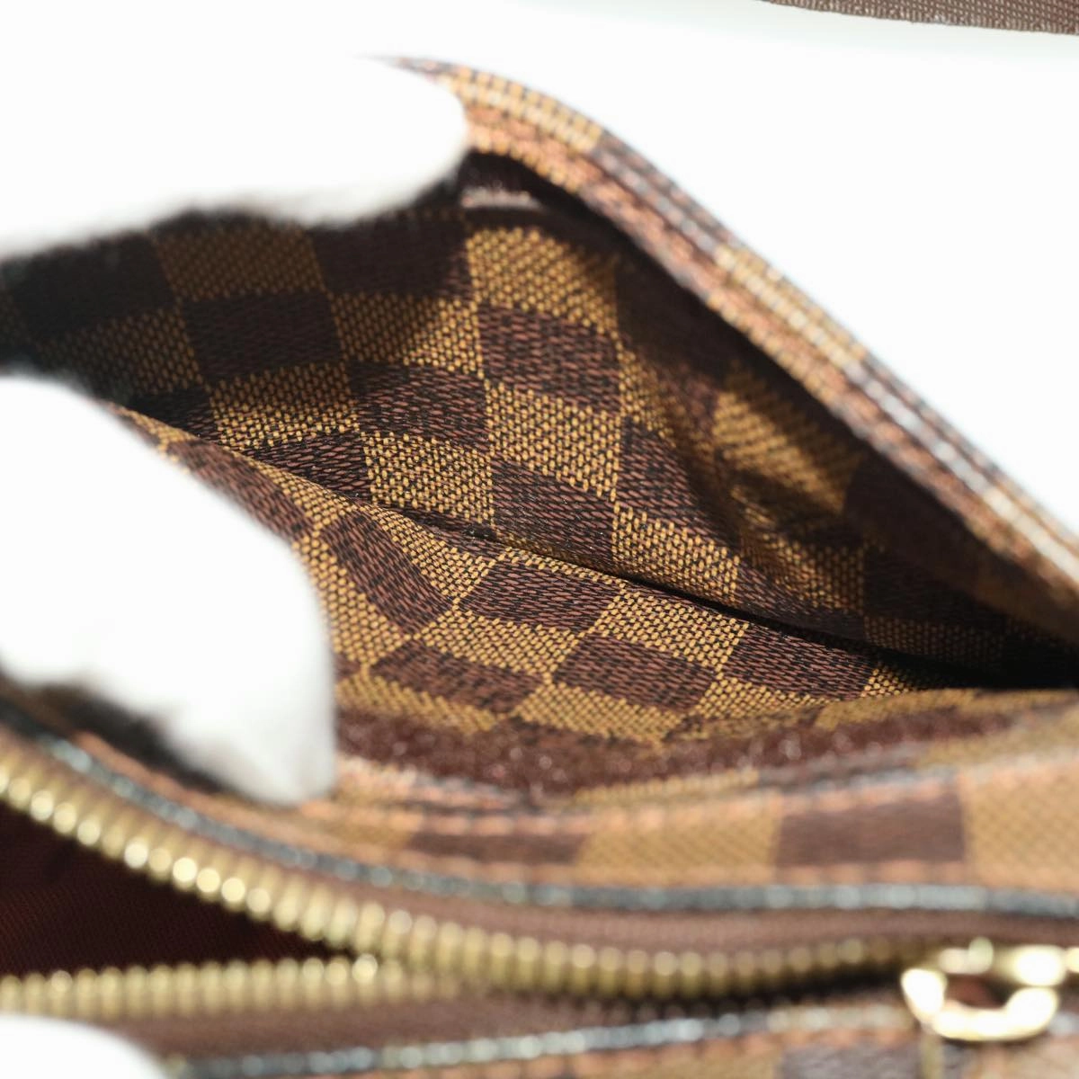 LOUIS VUITTON Damier Ebene Geronimos Shoulder Bag N51994 LV bs4848