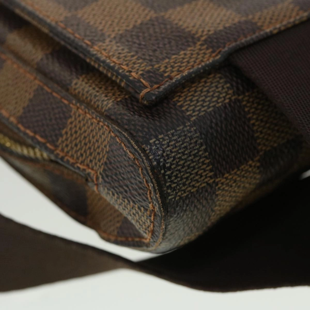 LOUIS VUITTON Damier Ebene Geronimos Shoulder Bag N51994 LV bs4848