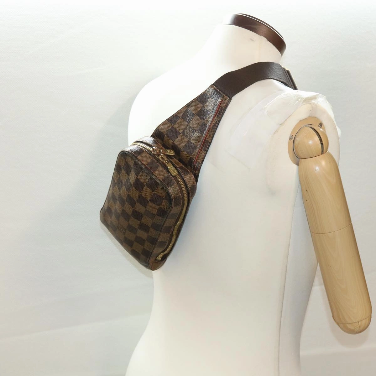 LOUIS VUITTON Damier Ebene Geronimos Shoulder Bag N51994 LV bs4848