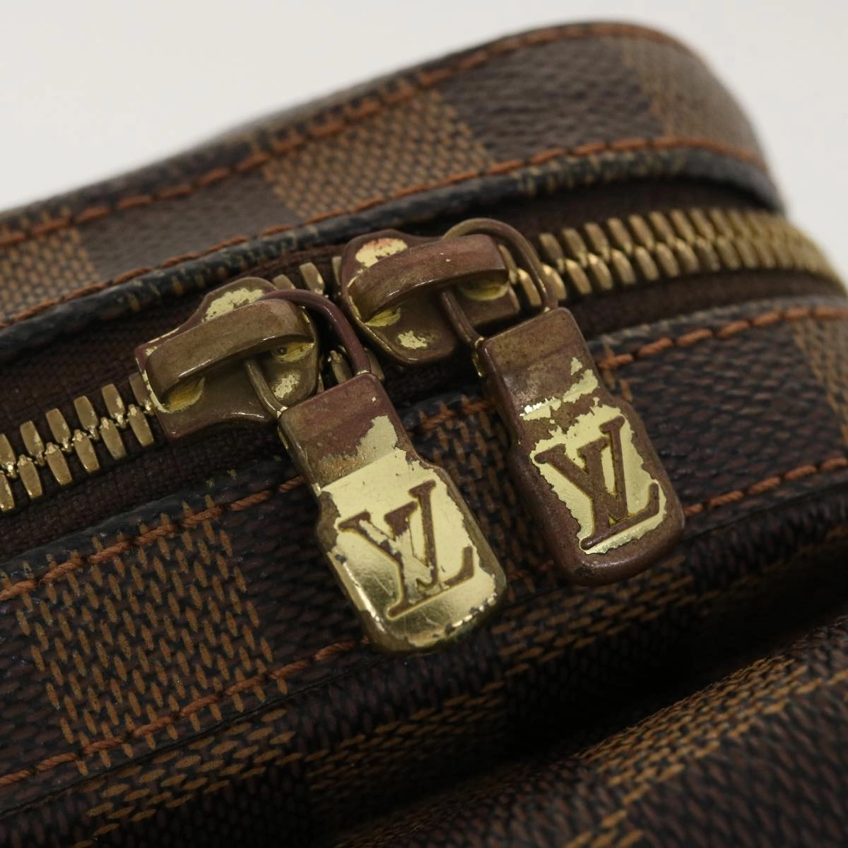 LOUIS VUITTON Damier Ebene Geronimos Shoulder Bag N51994 LV bs4848