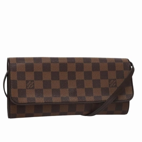 LOUIS VUITTON Damier Ebene Pochette Twin GM Shoulder Bag SPO LV 107427A