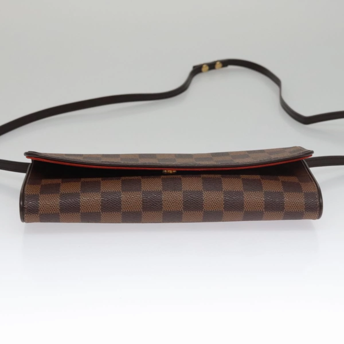 LOUIS VUITTON Damier Ebene Pochette Twin GM Shoulder Bag SPO LV 107427A