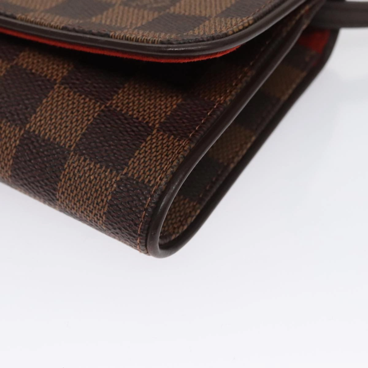 LOUIS VUITTON Damier Ebene Pochette Twin GM Shoulder Bag SPO LV 107427A