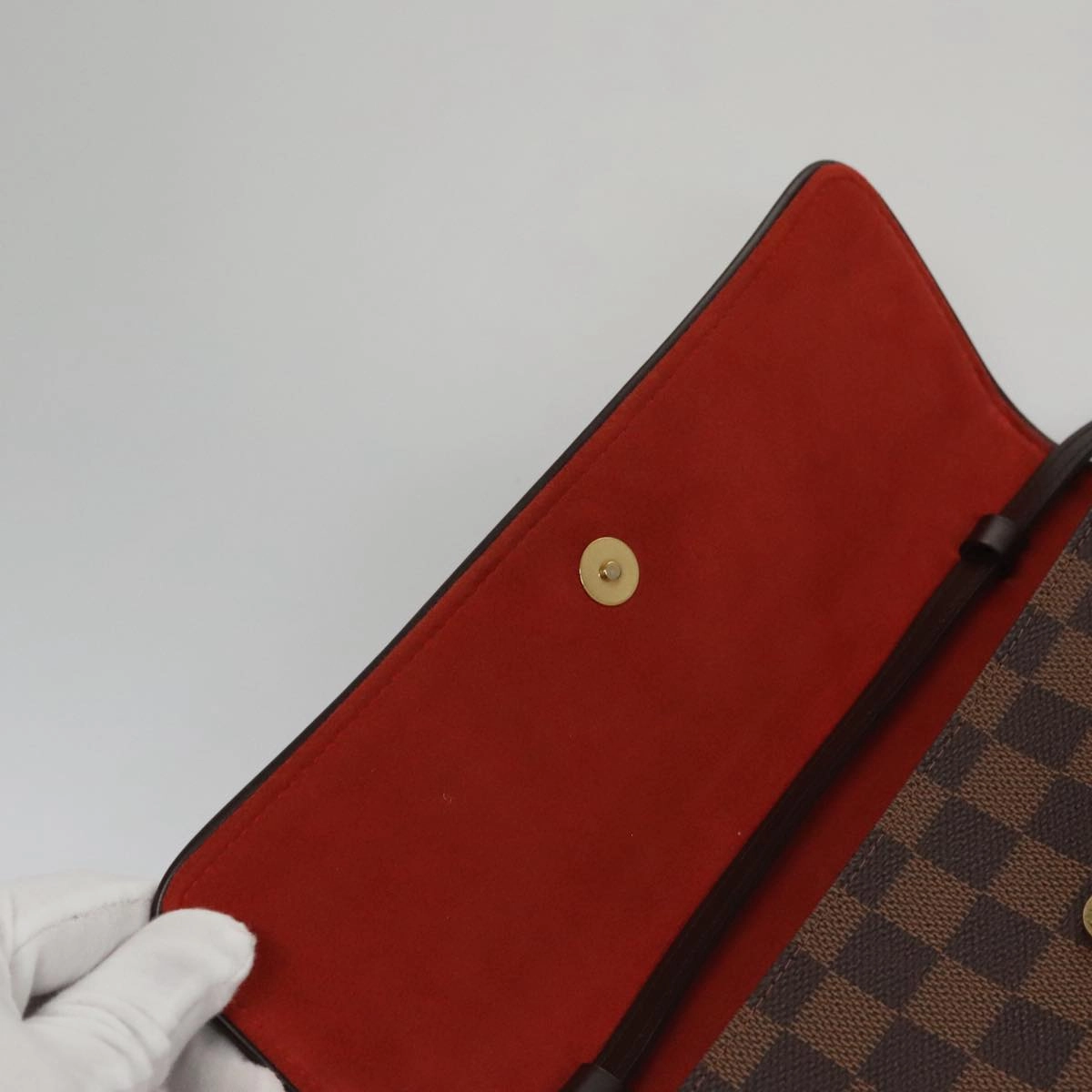 LOUIS VUITTON Damier Ebene Pochette Twin GM Shoulder Bag SPO LV 107427A