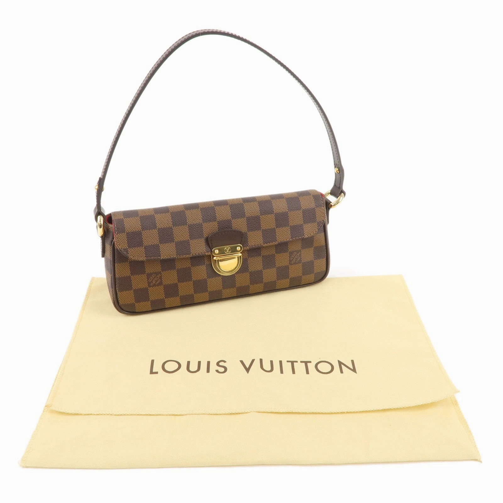 Louis Vuitton Damier Ravello PM Shoulder Bag Brown N60007