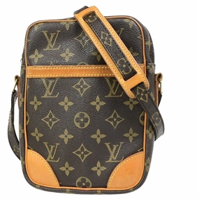 Louis Vuitton Danube Brown Gold Plated Shoulder Bag