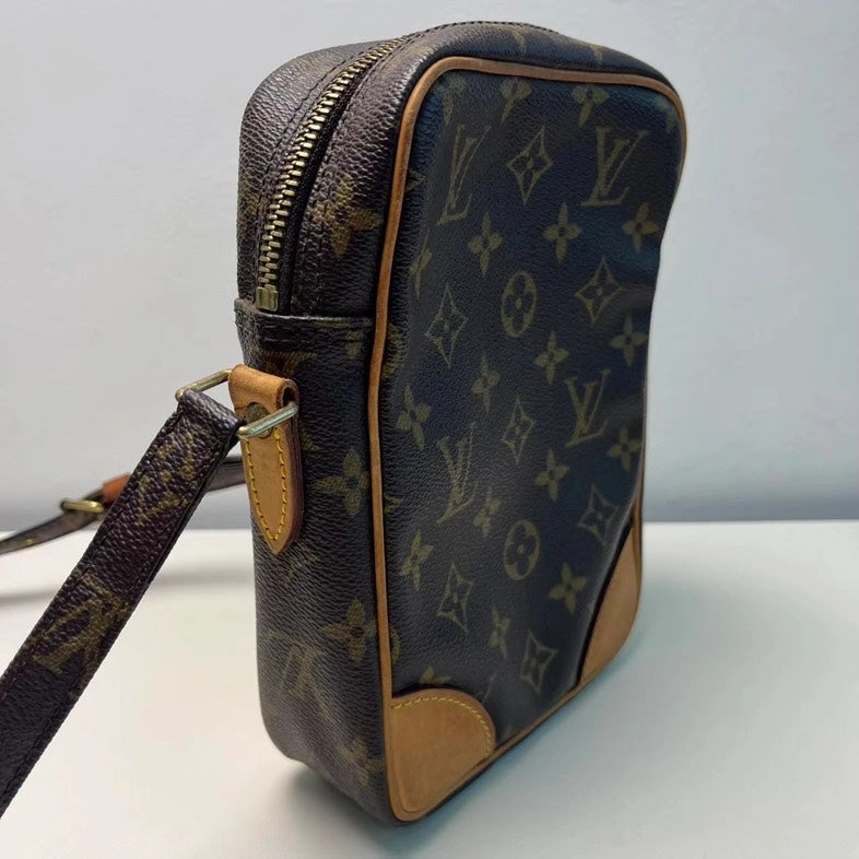 LOUIS VUITTON Danube Camera Crossbody Brown Monogram Canvas Bag