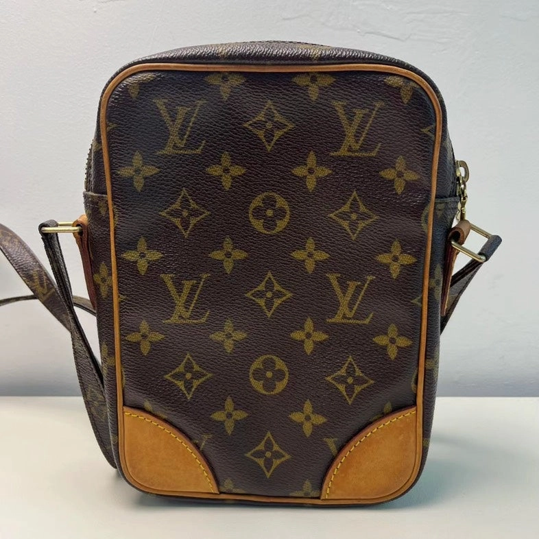 LOUIS VUITTON Danube Camera Crossbody Brown Monogram Canvas Bag