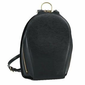 LOUIS VUITTON Epi Mabillon Backpack Black M52232 LV 104370