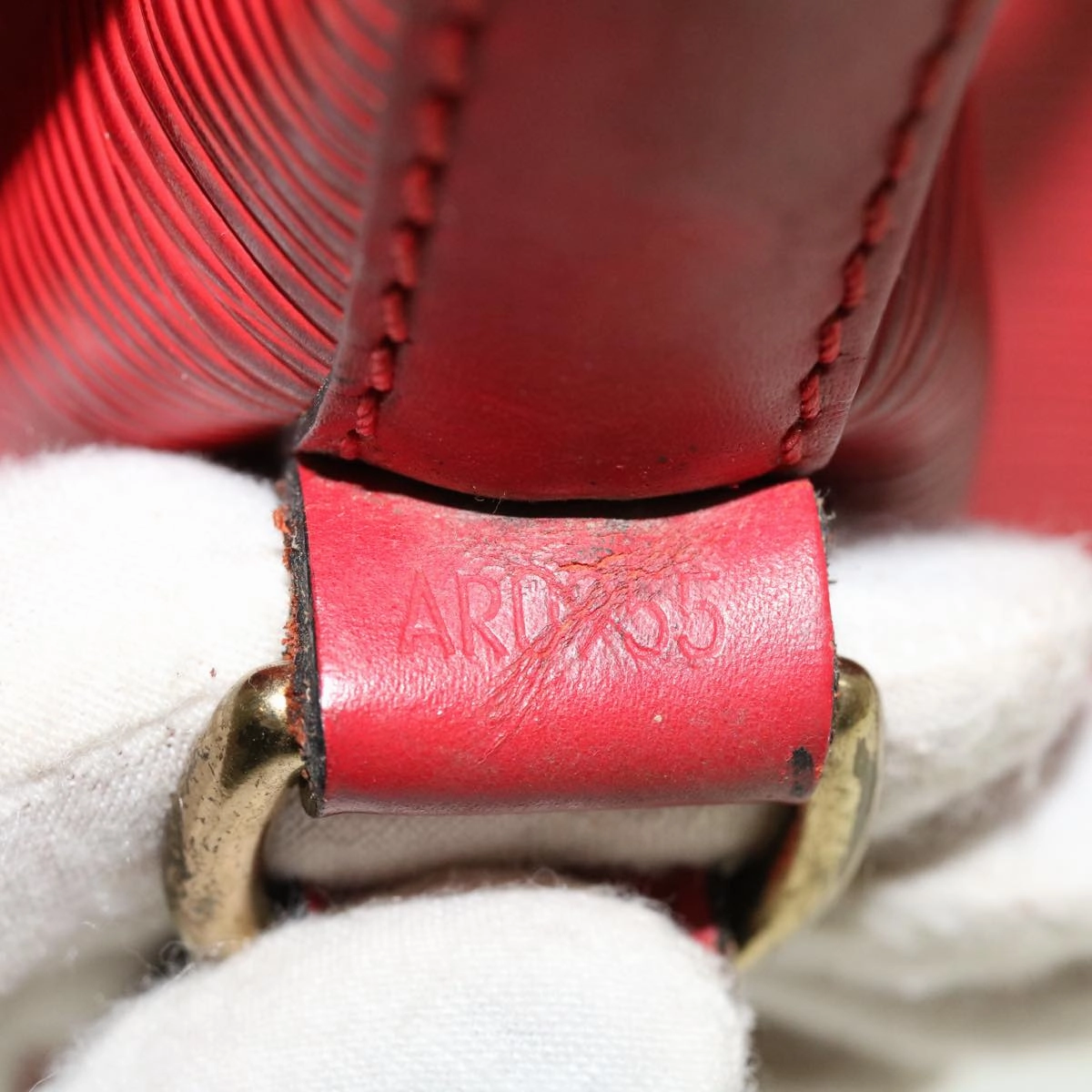 LOUIS VUITTON Epi Noe Shoulder Bag Red M44007 LV uy093