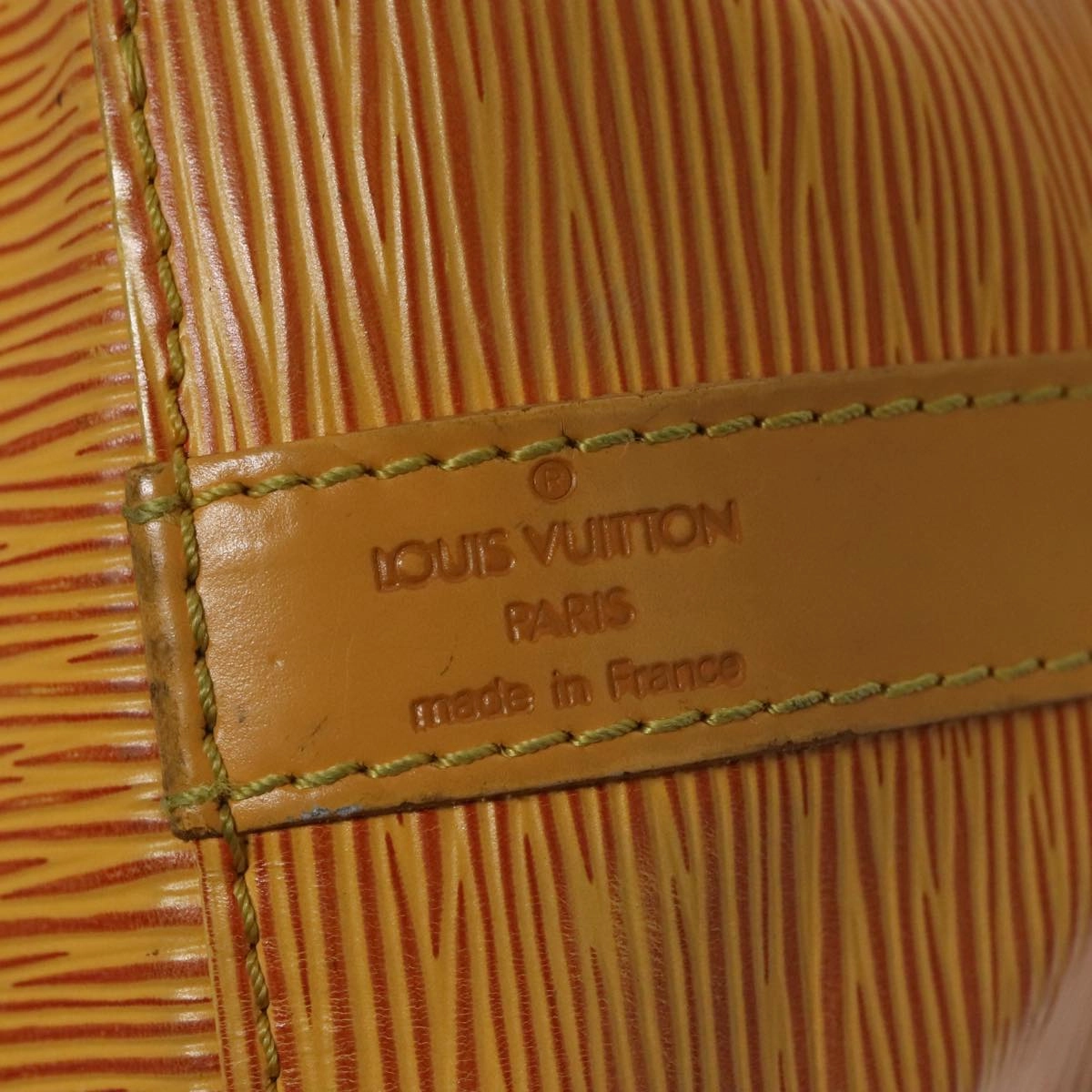 LOUIS VUITTON Epi Petit Noe Shoulder Bag Yellow M44102 LV 107472