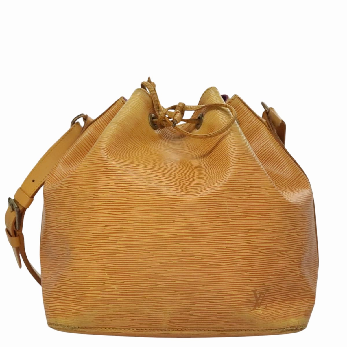 LOUIS VUITTON Epi Petit Noe Shoulder Bag Yellow M44102 LV 107472