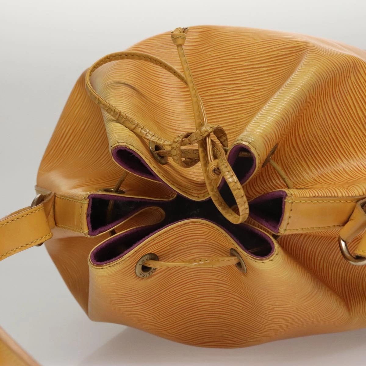 LOUIS VUITTON Epi Petit Noe Shoulder Bag Yellow M44102 LV 107472