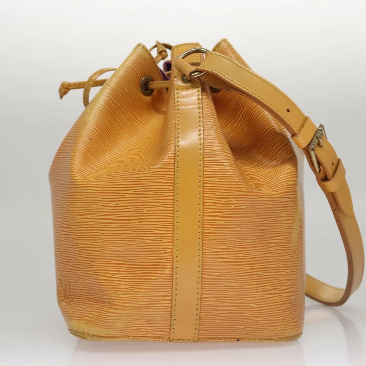 LOUIS VUITTON Epi Petit Noe Shoulder Bag Yellow M44102 LV 107472