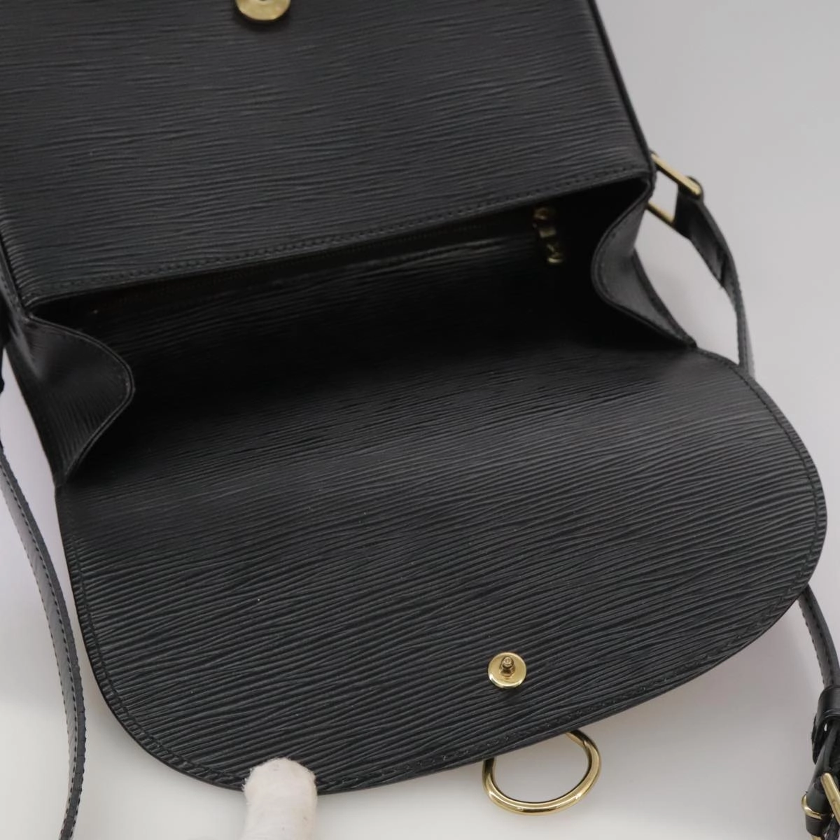 LOUIS VUITTON Epi Saint Cloud GM Shoulder Bag Black Noir M52192 LV ep7029