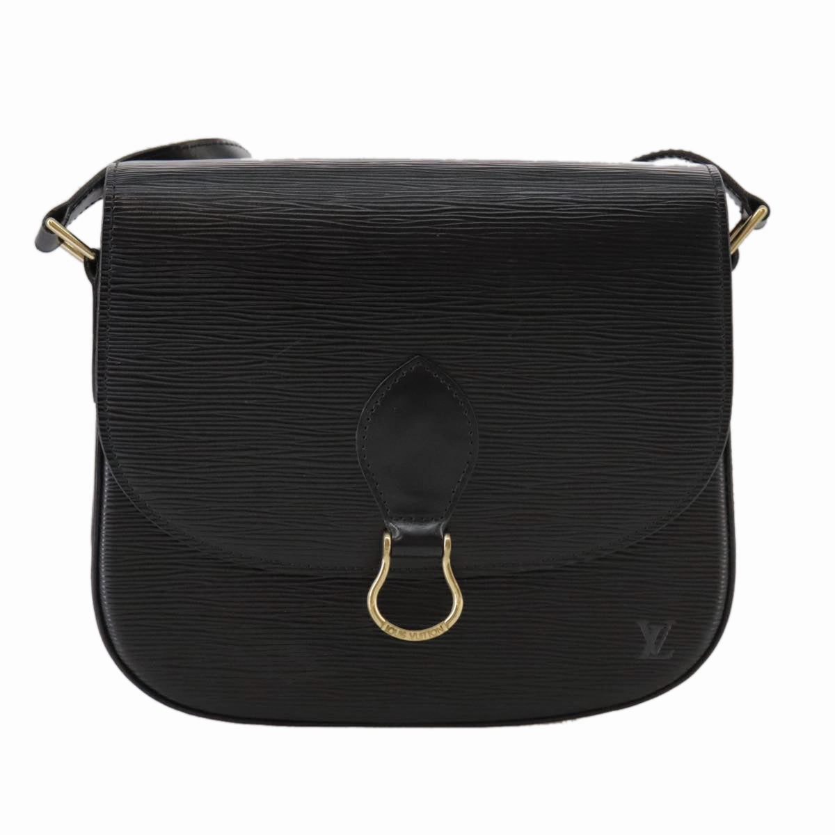 LOUIS VUITTON Epi Saint Cloud GM Shoulder Bag Black Noir M52192 LV ep7029