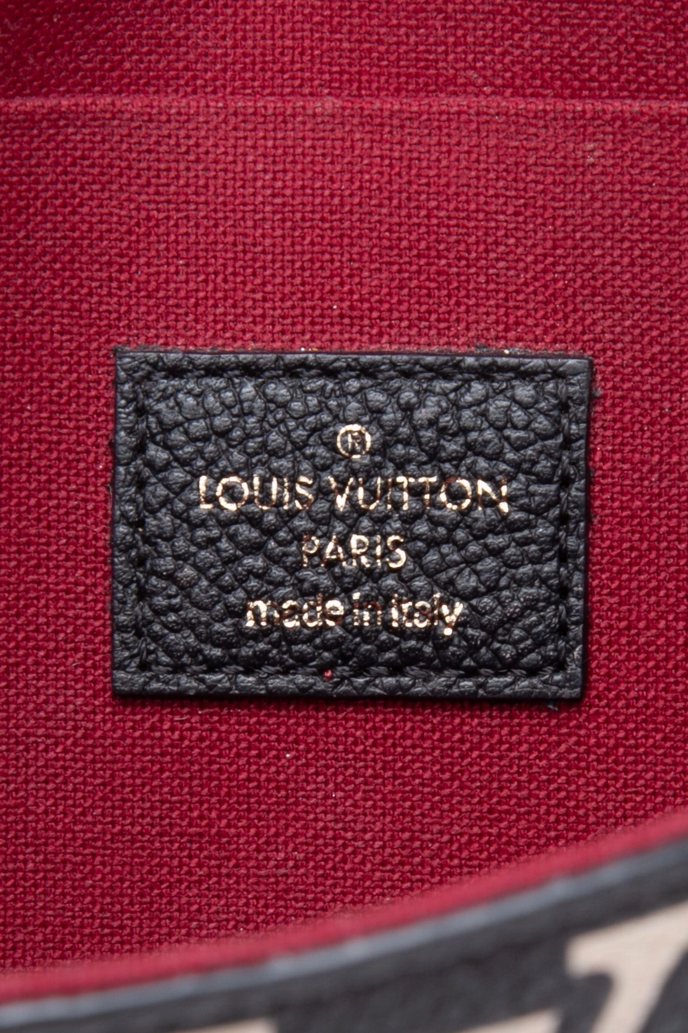 LOUIS VUITTON Flicie Bicolor Pochette Monogram Empreinte Leather Crossbody
