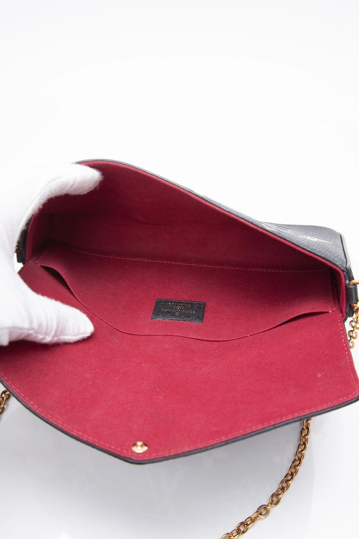 LOUIS VUITTON Flicie Bicolor Pochette Monogram Empreinte Leather Crossbody