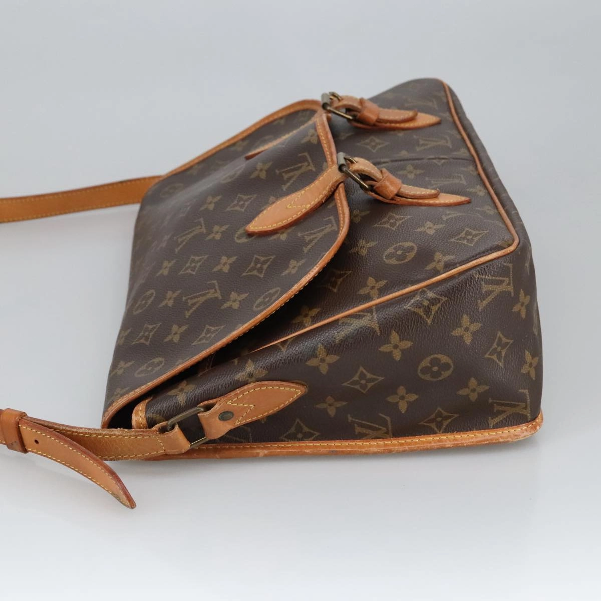 Louis Vuitton Gibecire Brown Canvas Shoulder Bag