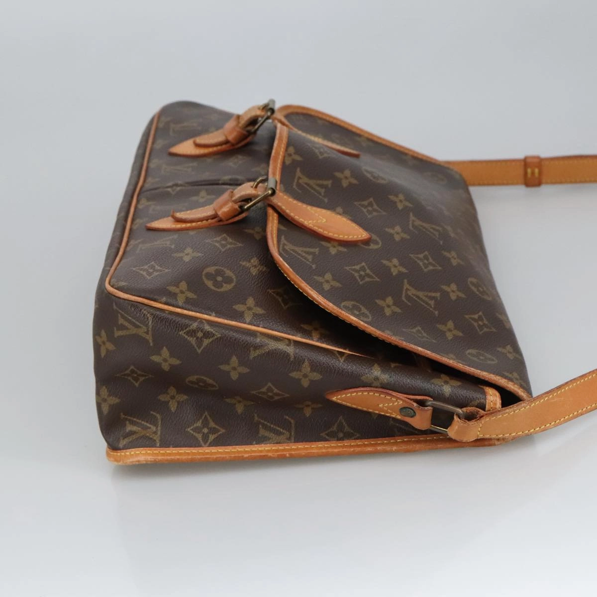 Louis Vuitton Gibecire Brown Canvas Shoulder Bag