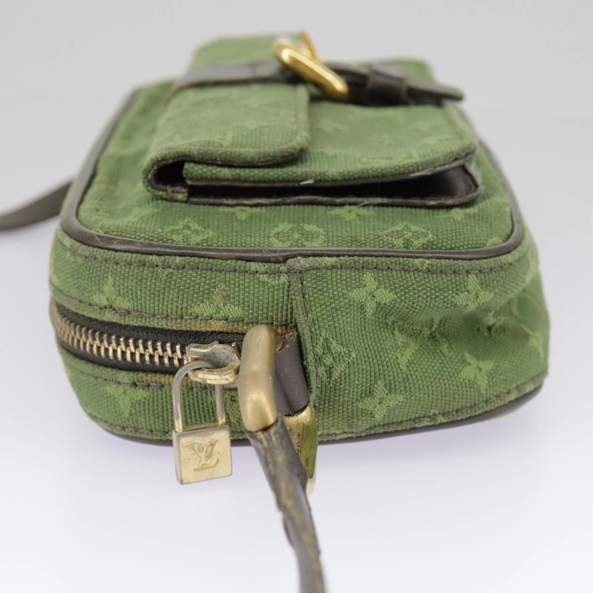 Louis Vuitton Juliette Khaki Canvas Shoulder Bag