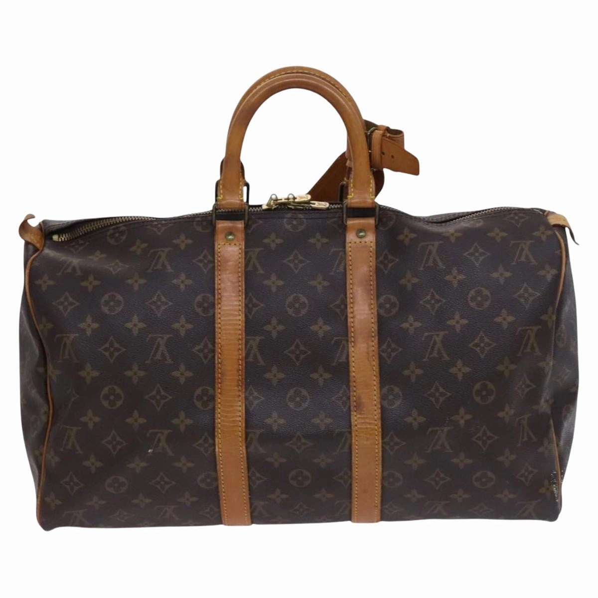 Louis Vuitton Keepall 45 Canvas Travel Bag (Pre-Owned)