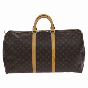 Louis Vuitton Keepall 55 Canvas Travel Bag (Pre-Owned)