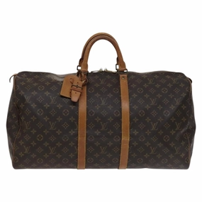 Louis Vuitton Keepall 55 Canvas Travel Bag (Pre-Owned)