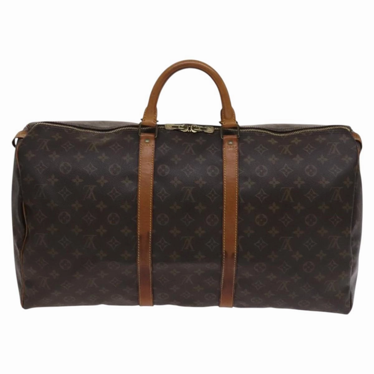 Louis Vuitton Keepall 55 Canvas Travel Bag (Pre-Owned)