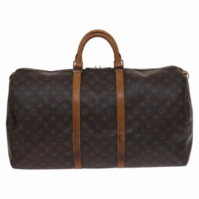 Louis Vuitton Keepall 55 Canvas Travel Bag (Pre-Owned)