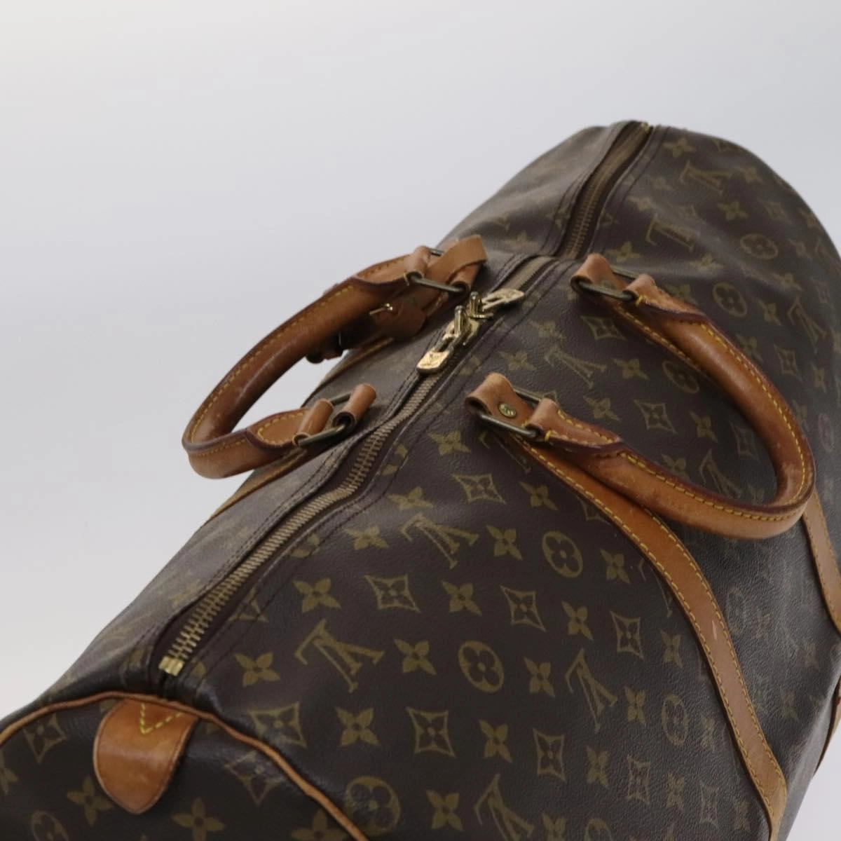 Louis Vuitton Keepall 55 Canvas Travel Bag (Pre-Owned)