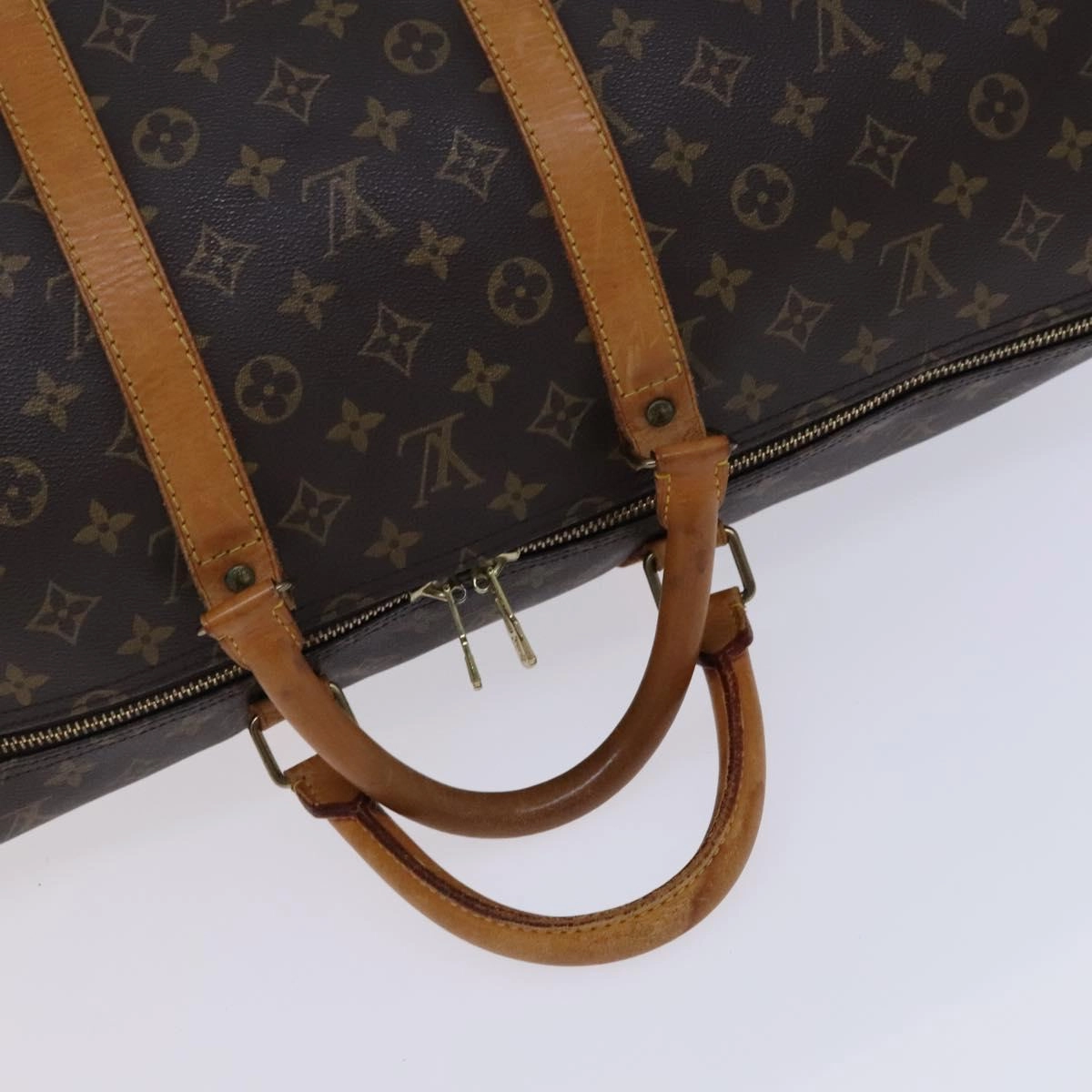 Louis Vuitton Keepall 55 Canvas Travel Bag (Pre-Owned)