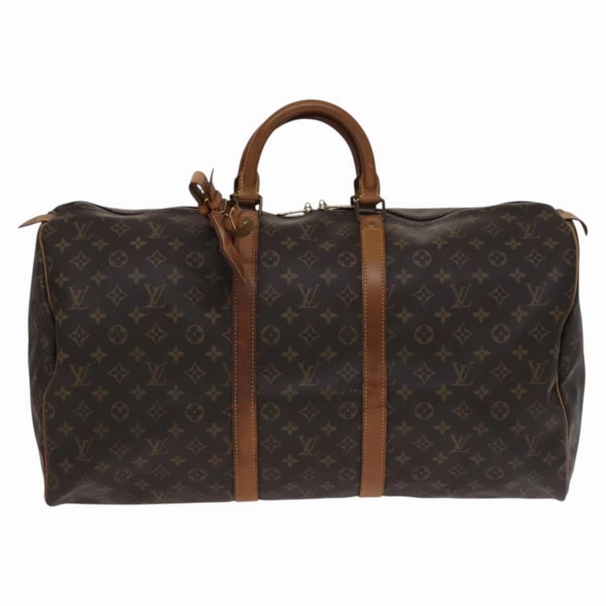 Louis Vuitton Keepall 55 Canvas Travel Bag (Pre-Owned)