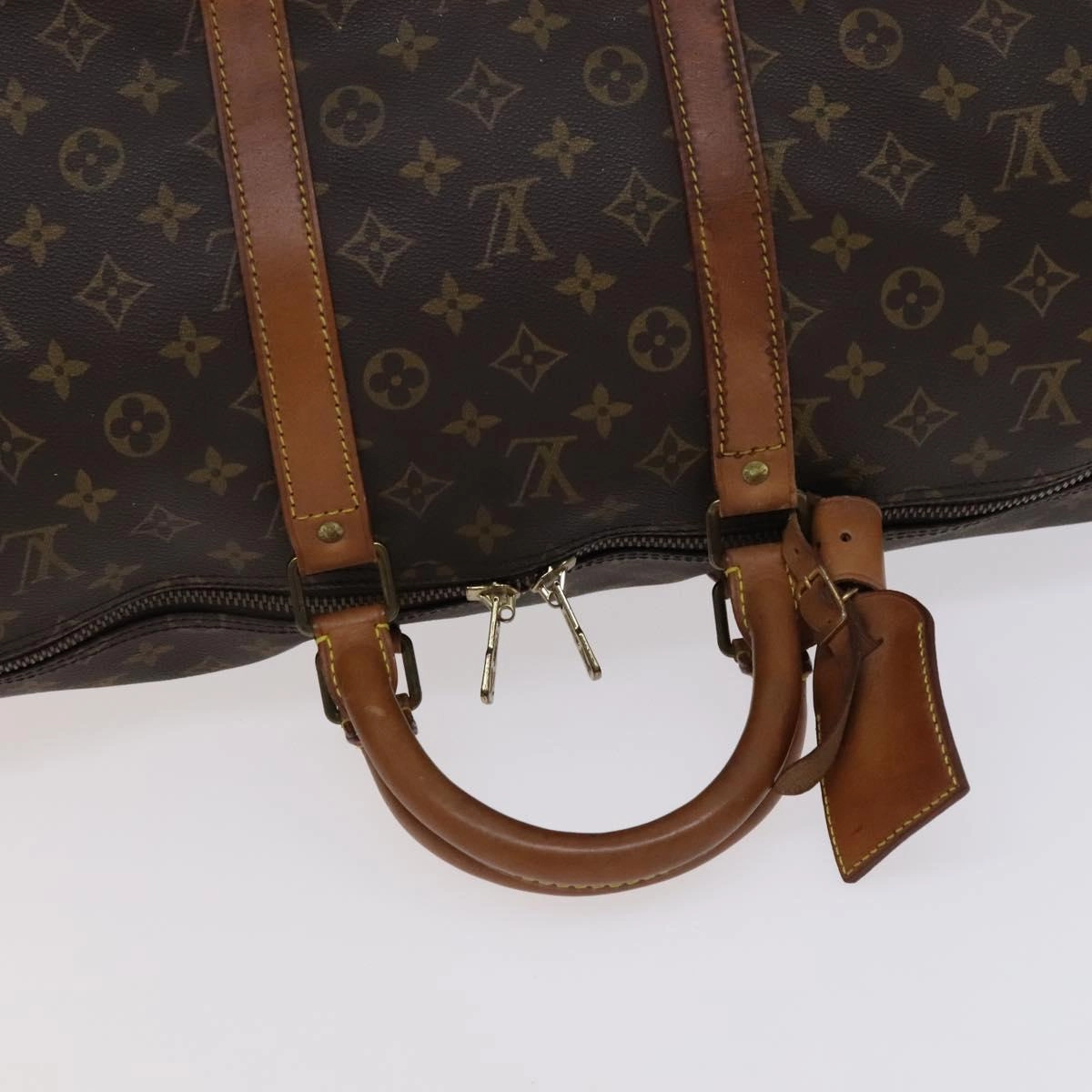 Louis Vuitton Keepall 55 Canvas Travel Bag (Pre-Owned)