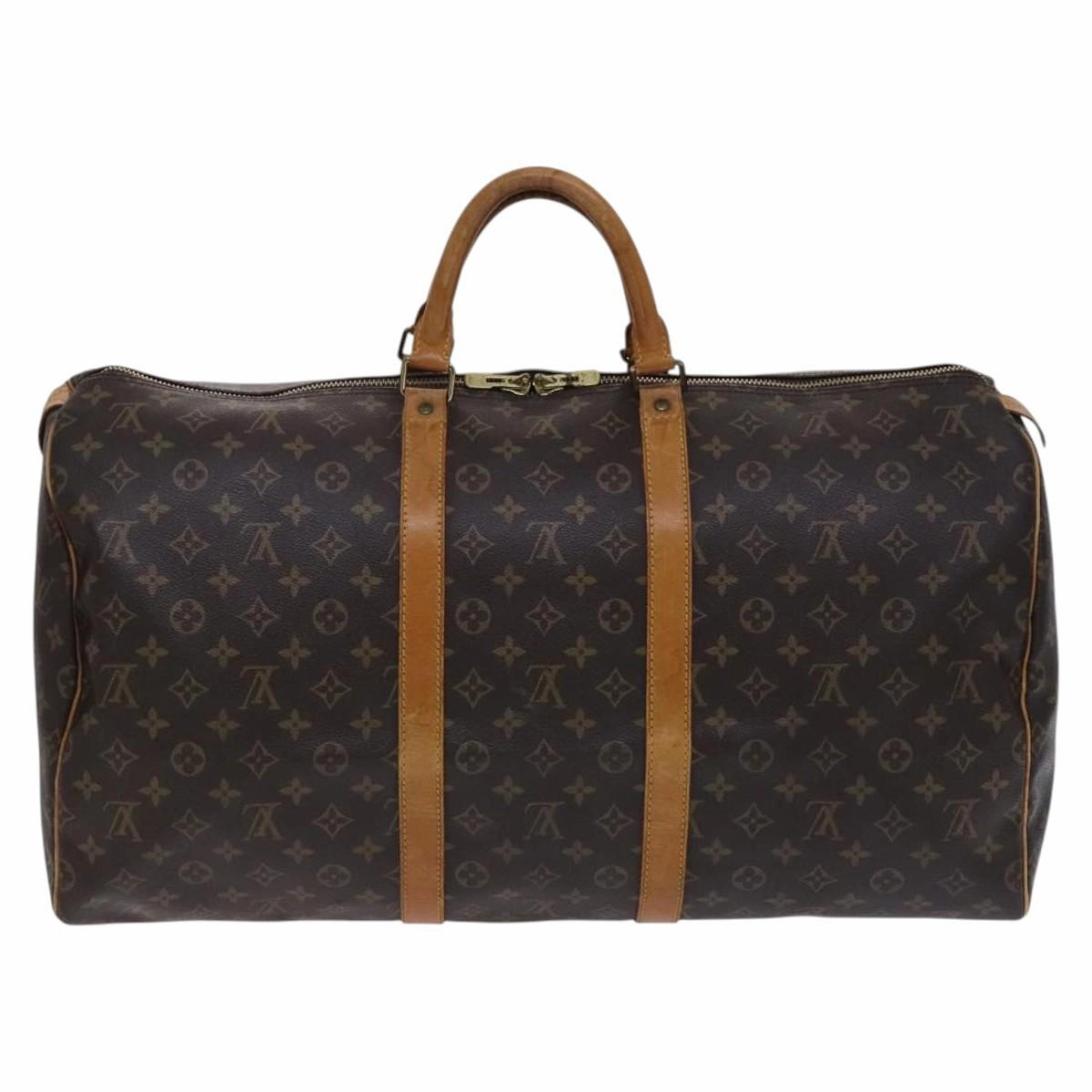 Louis Vuitton Keepall 55 Canvas Travel Bag (Pre-Owned)