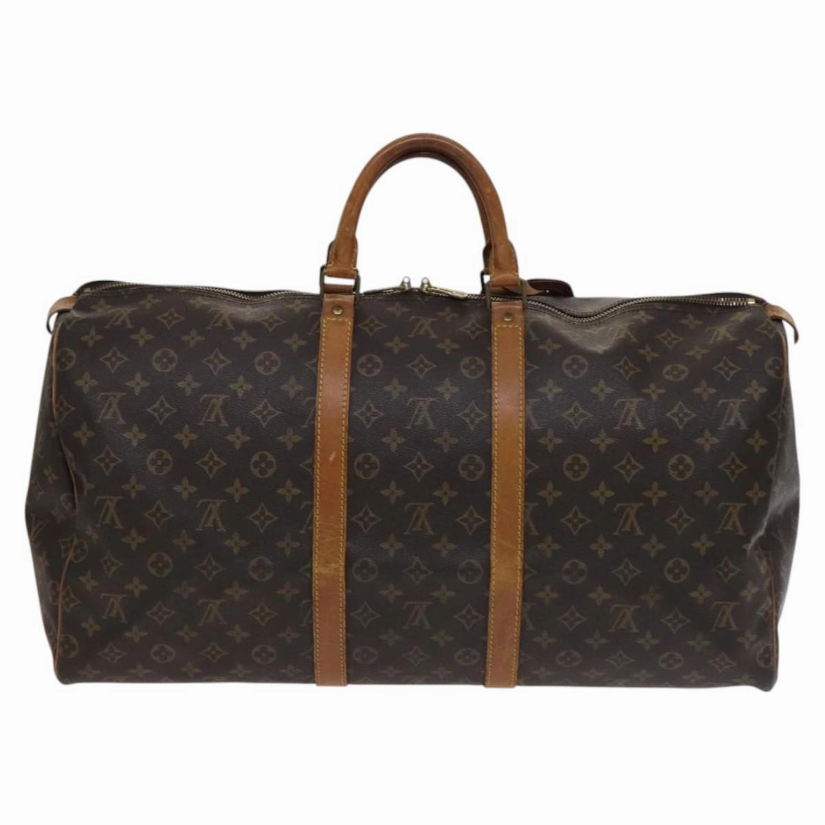 Louis Vuitton Keepall 55 Canvas Travel Bag (Pre-Owned)