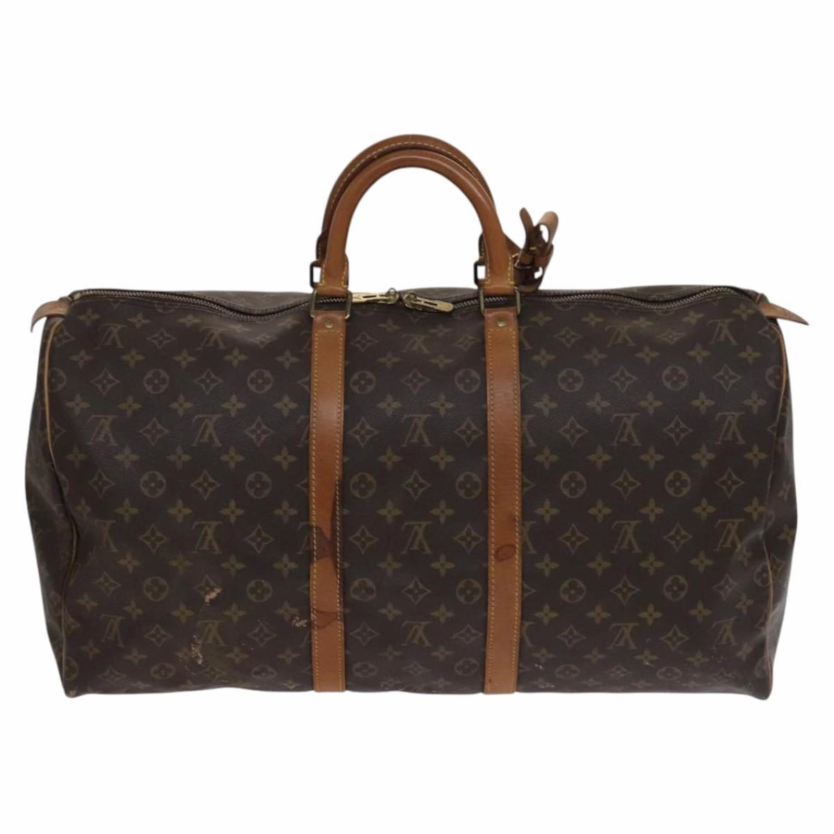 Louis Vuitton Keepall 55 Canvas Travel Bag (Pre-Owned)