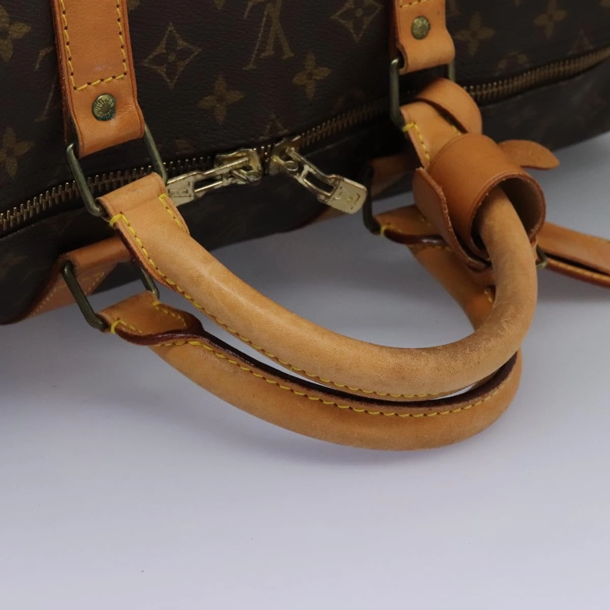 Louis Vuitton Keepall 55 Canvas Travel Bag (Pre-Owned)