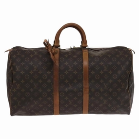 Louis Vuitton Keepall 55 Canvas Travel Bag (Pre-Owned)